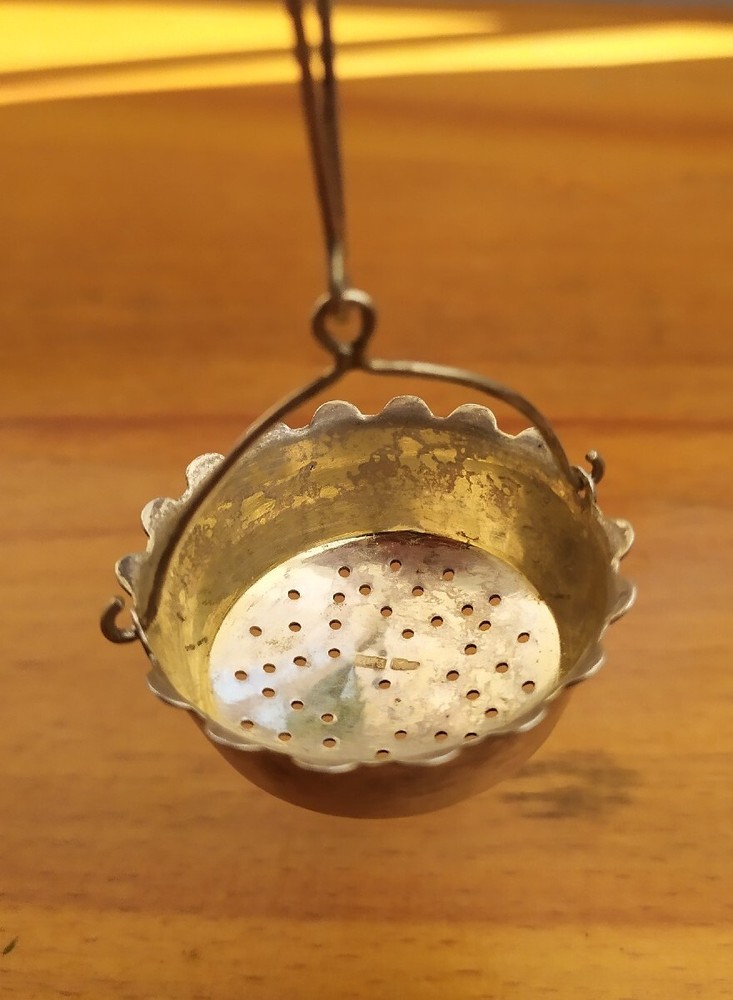 RARE Vintage Soviet Strainer for Tea Silver 875 USSR