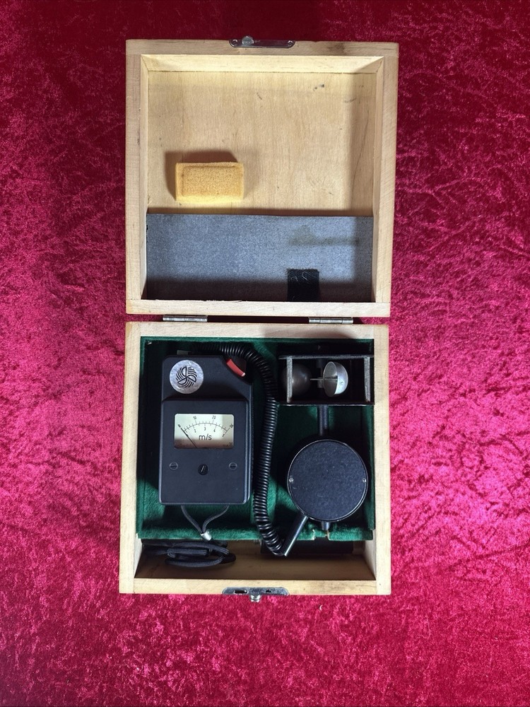 VEB Handheld Anemometer Analog Meter Works!!!
