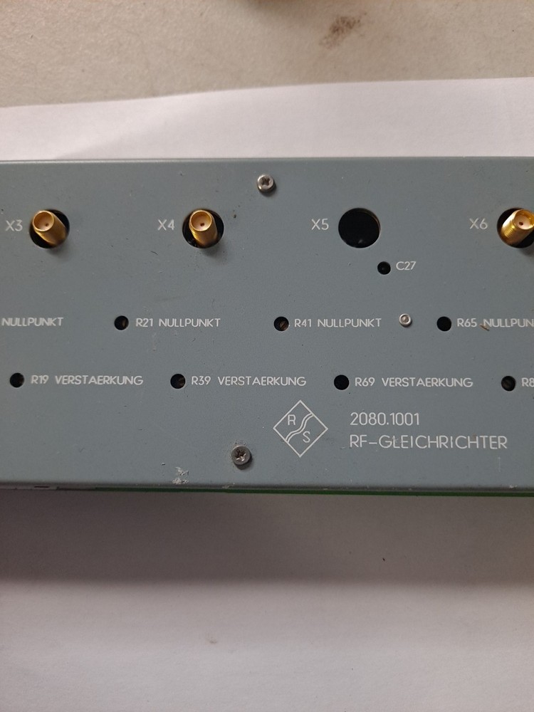 Rohde & Schwarz RF Rectifier 2080.1001 (Untested)