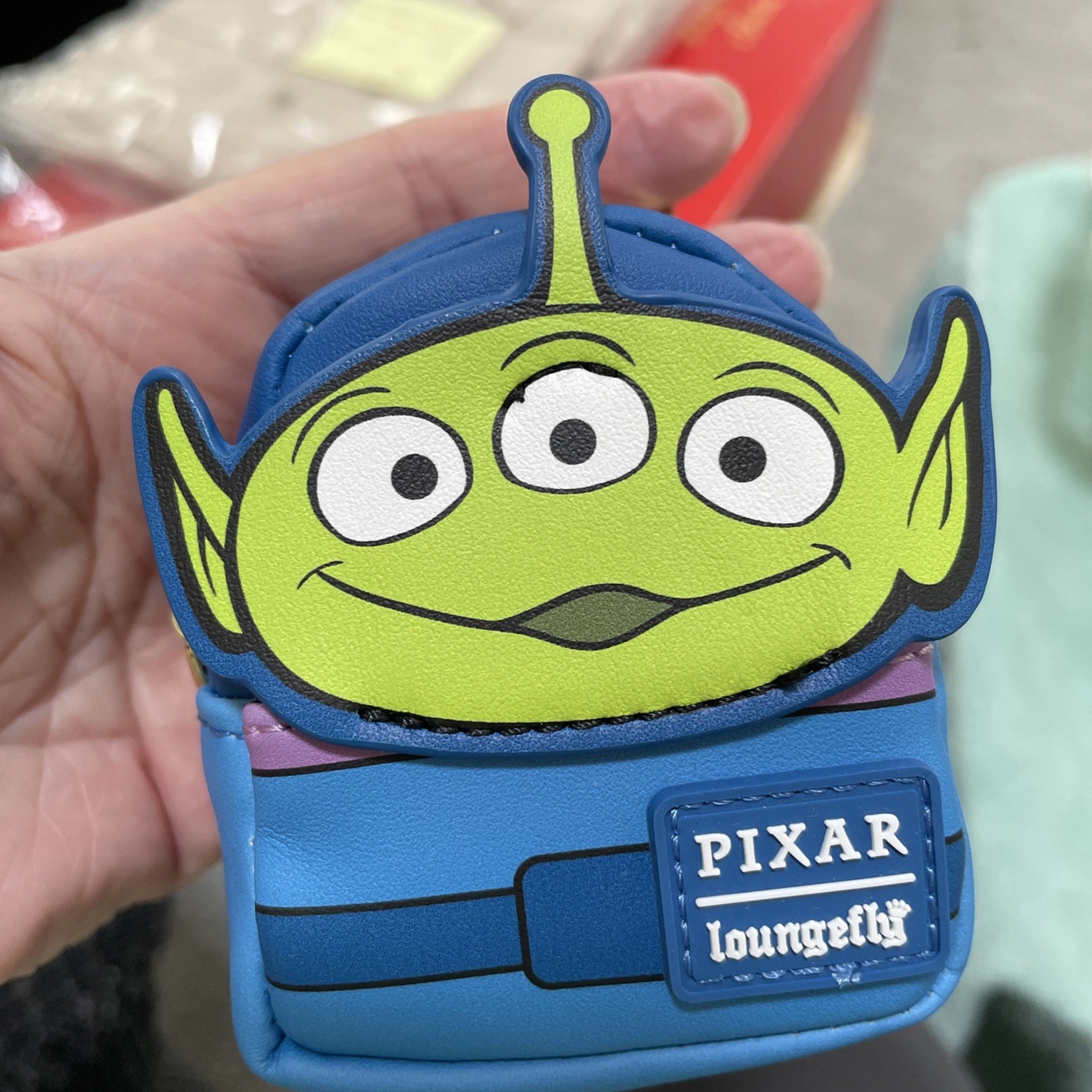 Loungefly Blue Toy Story Mini Backpack Keychain Alien New No Tags