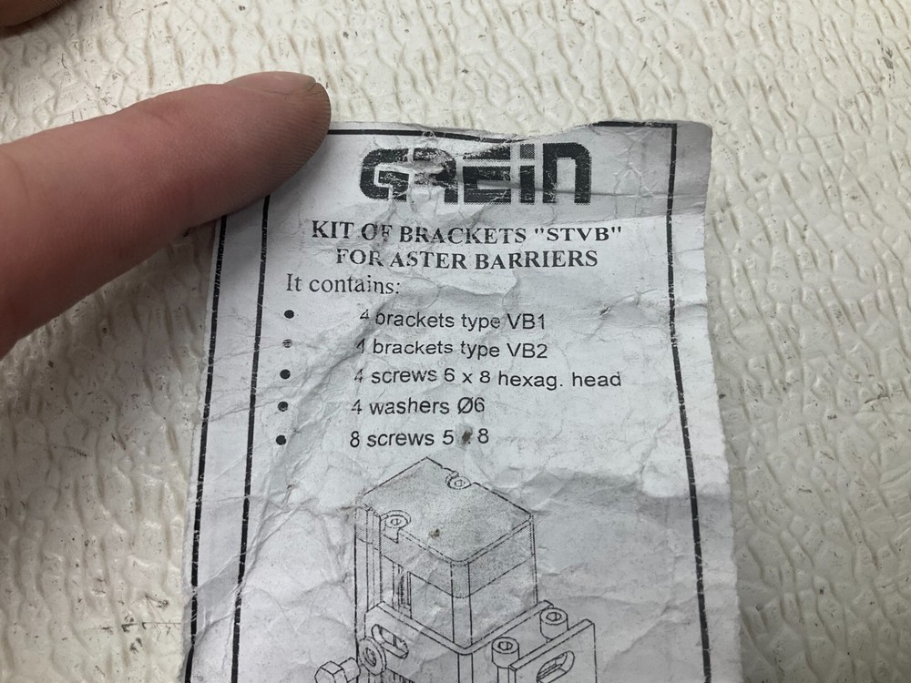 Grein STVB Bracket Kit VB1 VB2 New (TSC)