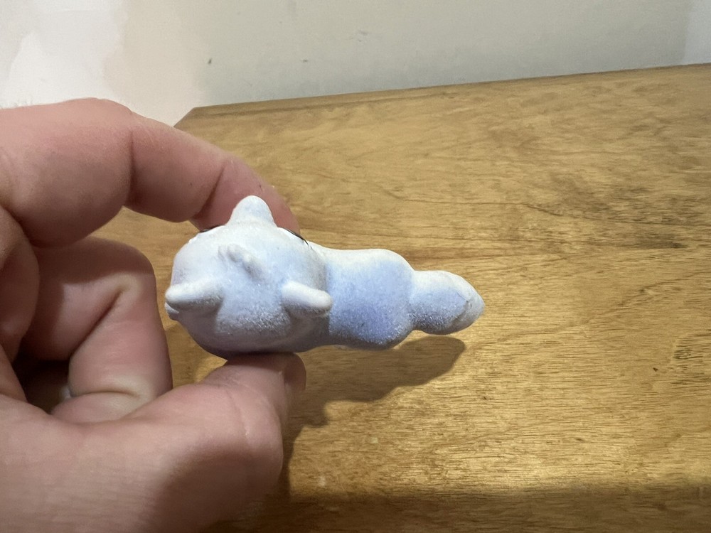 Scribble Scrubbie Pets Arctic Igloo Felt Arctic Fox Replacement Figure Flocked