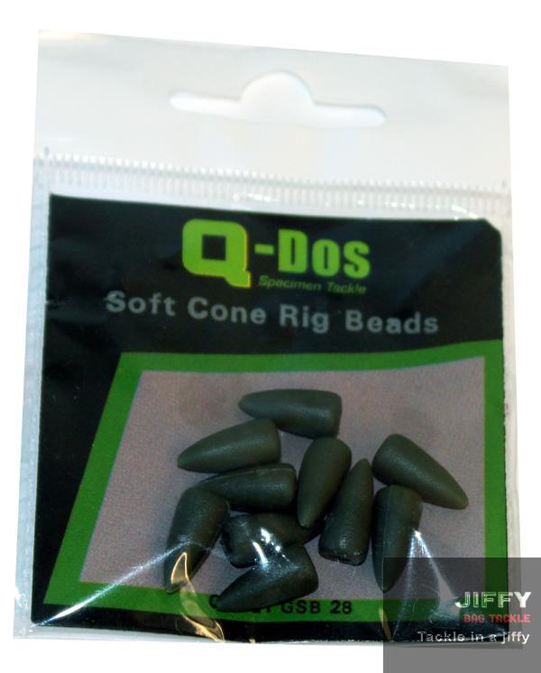 5x Q-DOS Soft Tear Drop Beads Rubber Buffer Knot Protector Carp Rig