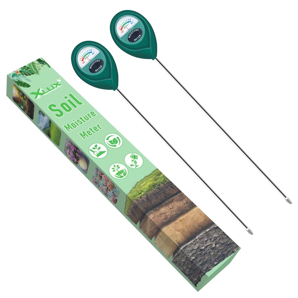 XLUX Long Probe Deep Use Soil Moisture Meter Sensor, Water 40CM-2 Pack