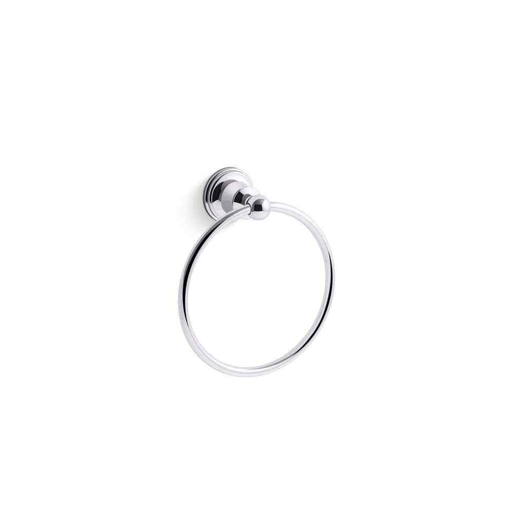 KOHLER Capilano Towel Ring in Polished Chrome K-R26684-CP