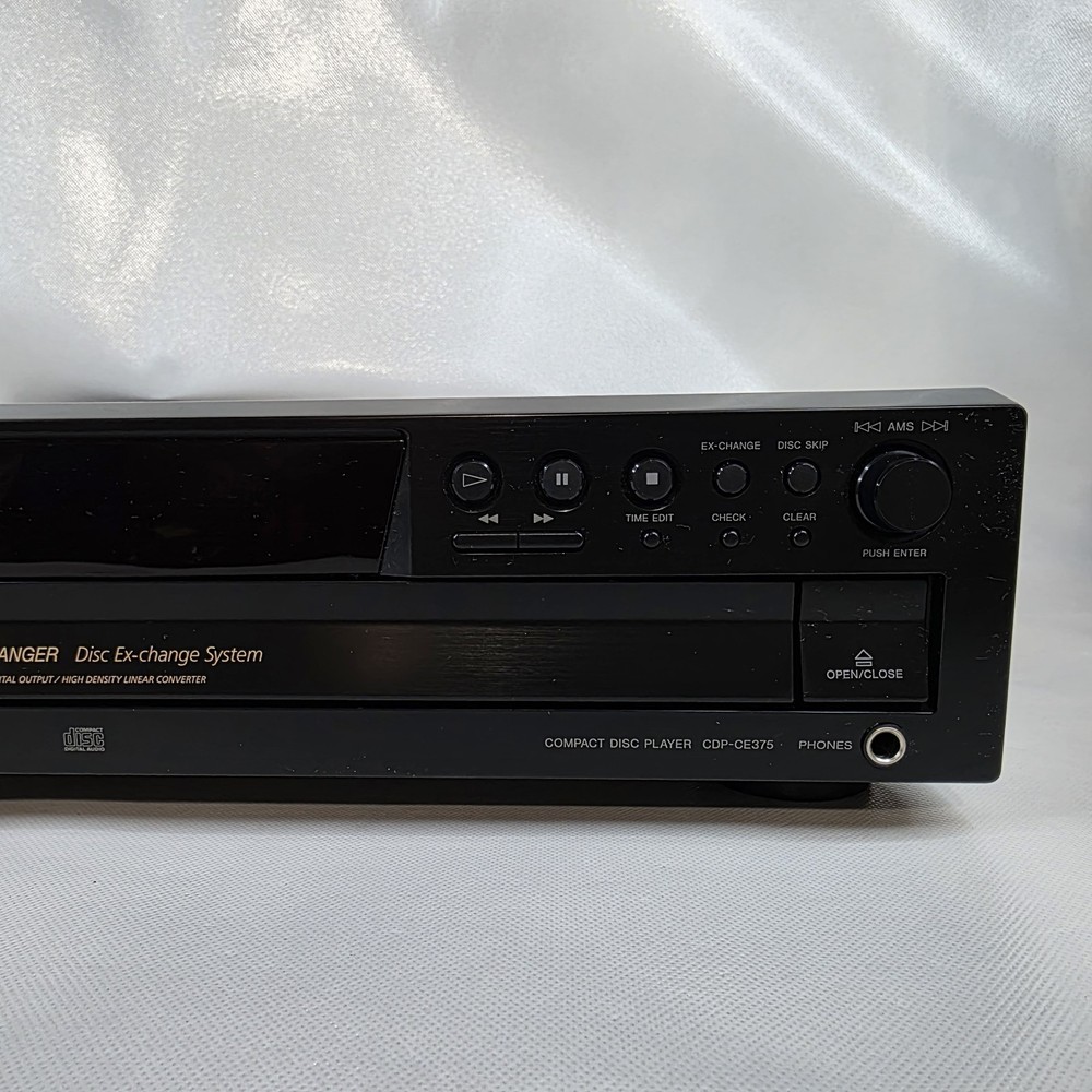 Sony CDP-CE375 Compact Disc CD Player 5 Disc Carousel Changer W/ Remote - Tested