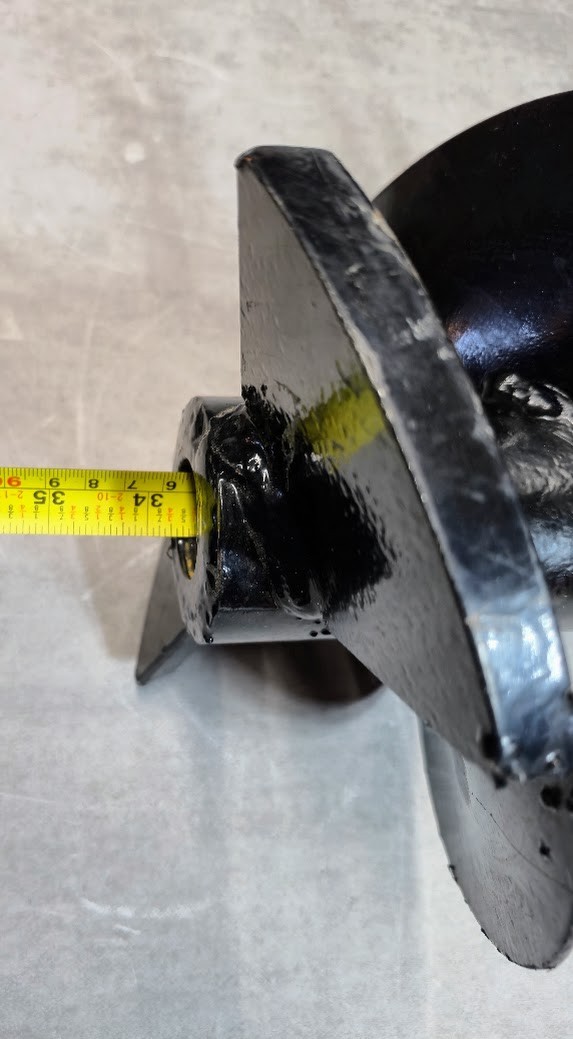 8 in Heavy-Duty Post Hole Auger Bit Universal Thread NOS