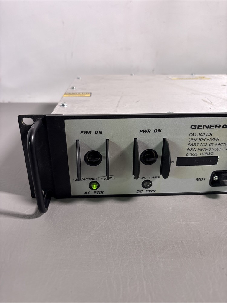 General Dynamics CM-300 UR UHF Receiver Base Station | UNTESTED