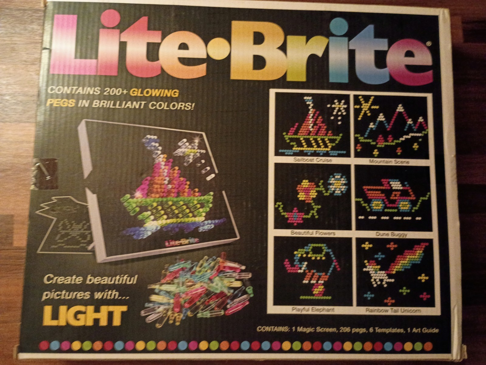 NEW!Lite Brite Set Classic Toy By Hasbro 214 pieces - NOS Retro Toy
