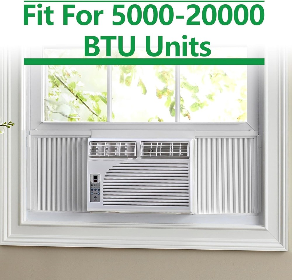 Window Air Conditioner Side Panels, Double Layers Insulation Window AC Side
