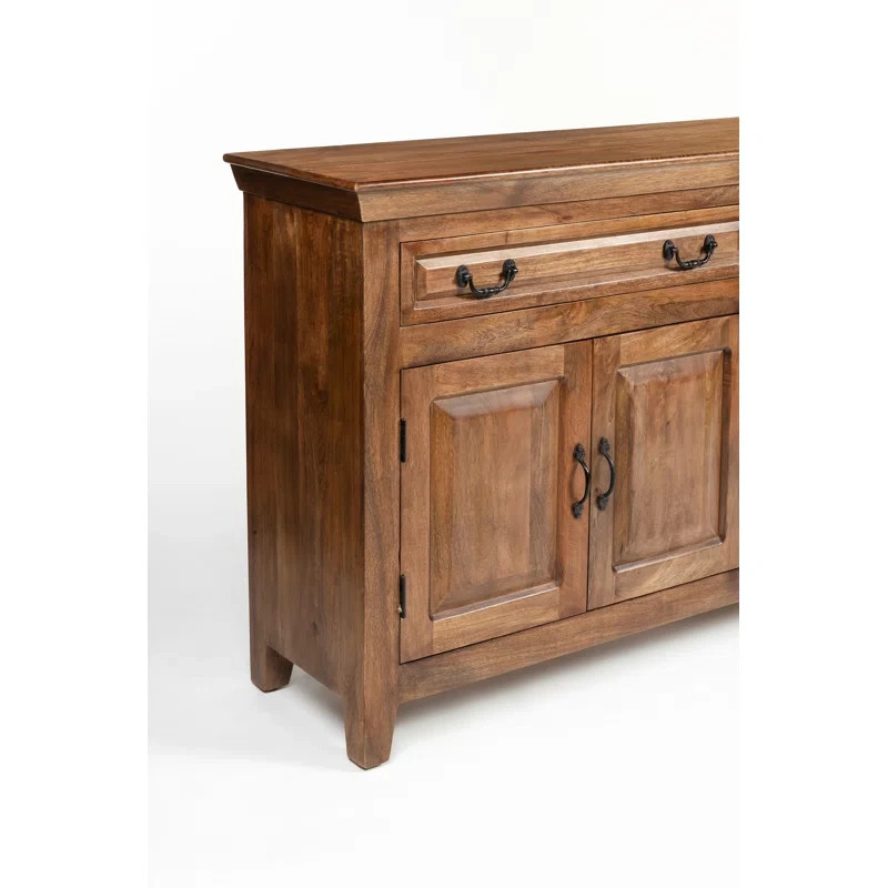 Jamya 69" Sideboard Solid Wood, Rustic Brown