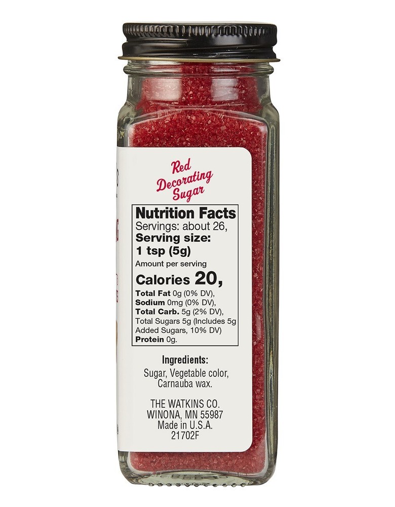 RED DECORATING SUGAR