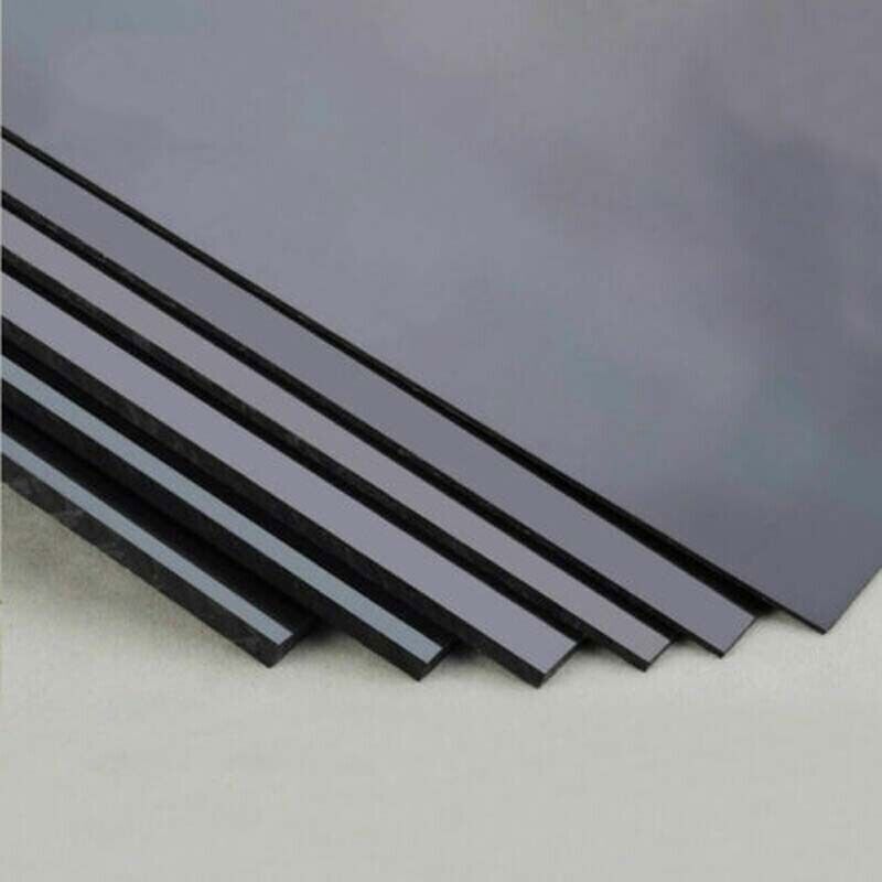 ABS Sheet Black / White Smooth Panel Acrylonitrile Butadiene Styrene Multi Sizes