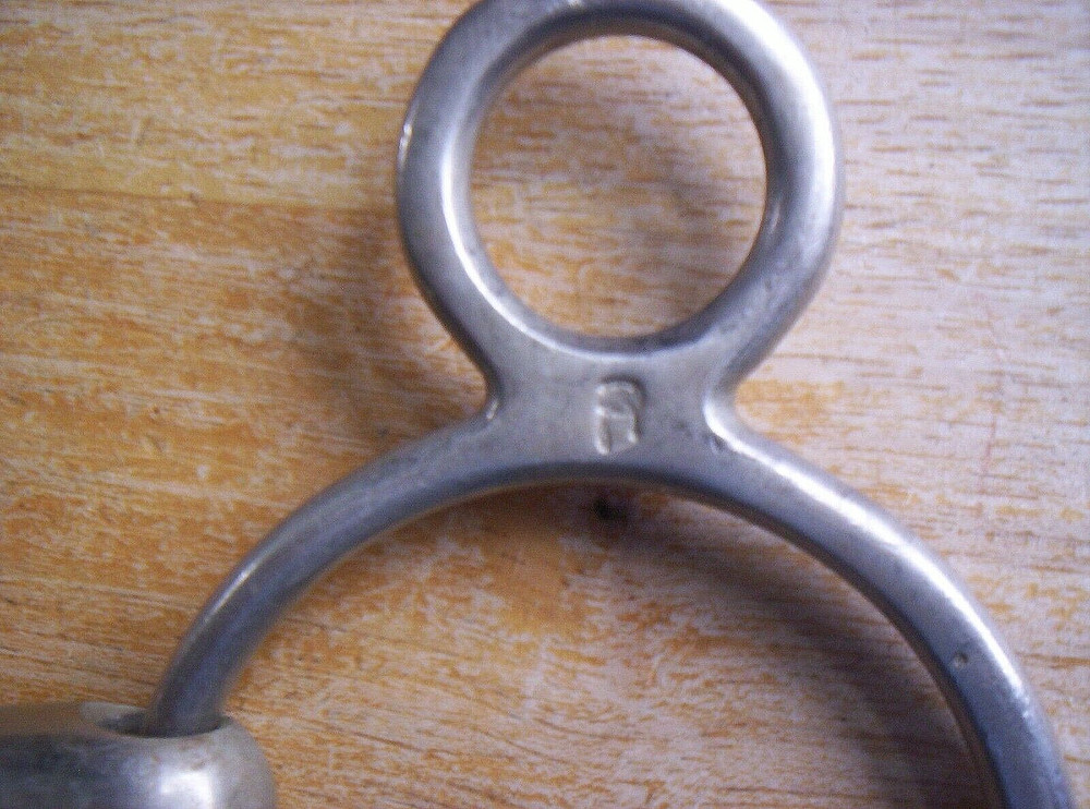 Used 3 Ring Elevator Bit French Link Snaffle 5" Mouth Maker Mark P or B ?????