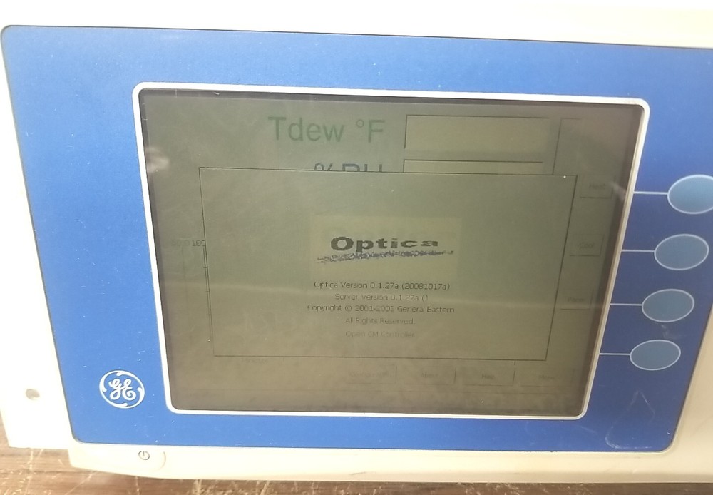 General Electric OPA10AC3A00000 Optica General Eastern Dew Point Analyzer. *READ