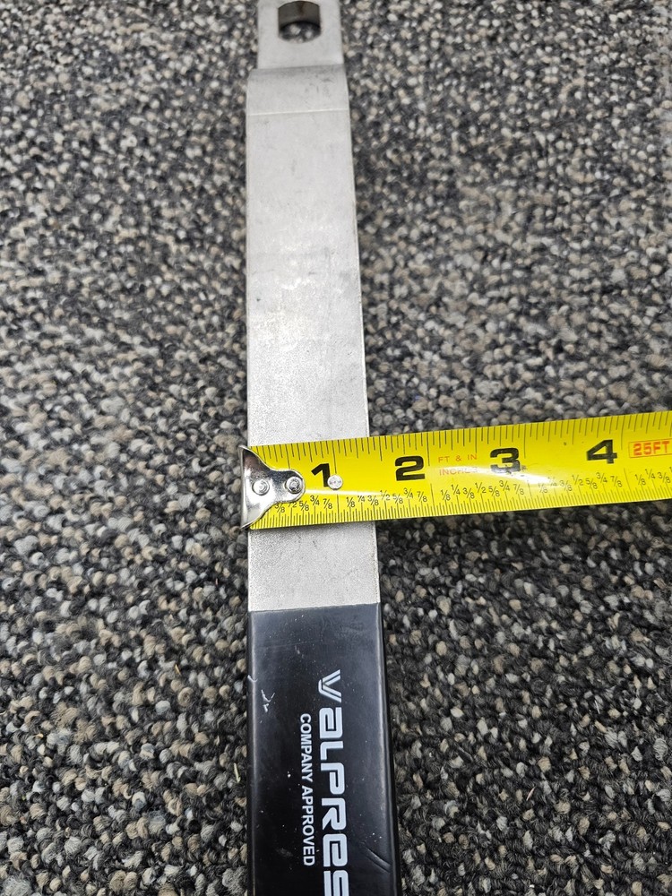 Valpress Long Handle Replacement 16" Silver/Black Rubber Grip For Valve