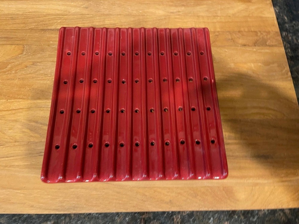Temptations Old World red large trivet