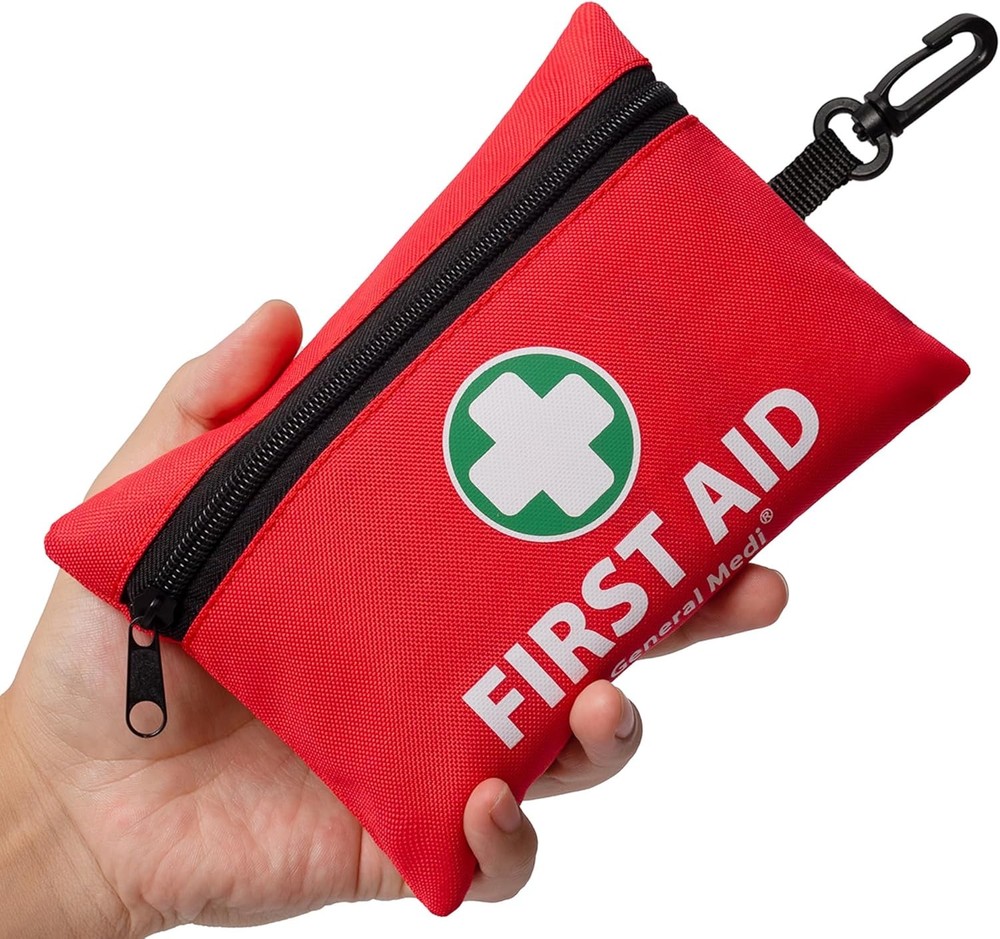 Mini First Aid Kit, 110 Piece Small First Aid Kit - Includes Emergency Foil