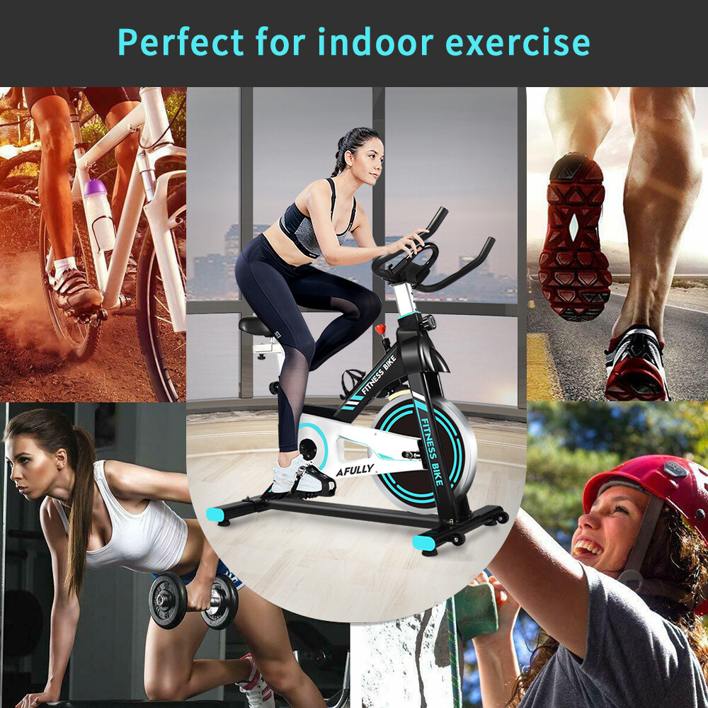 Indoor Cycling Bike Commercial Exercise Bike Stationary Cardio Fitness Workout