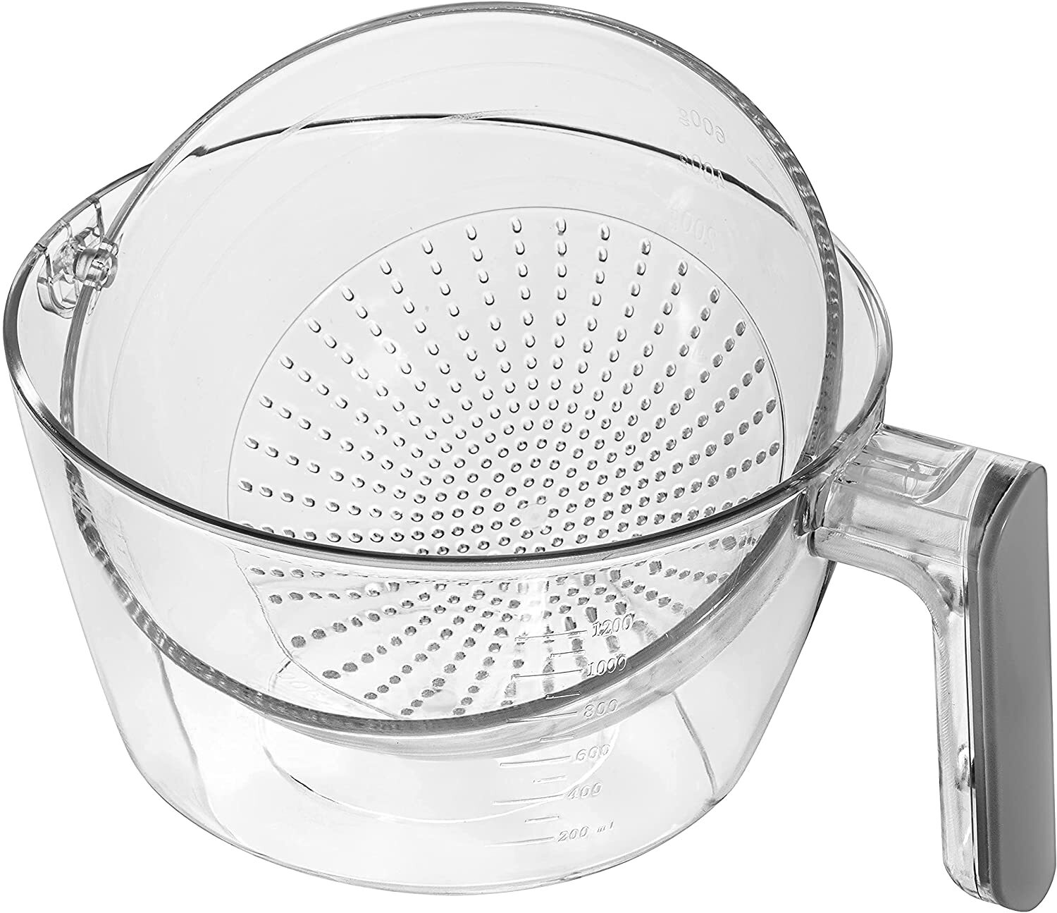 Rice Dispenser - 25 lbs Capacity with Measuring Cup - Airtight Dry Food Storage