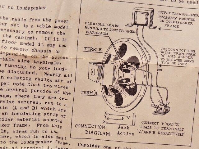TELEX Pillow Speaker #SDN-2A original box untested
