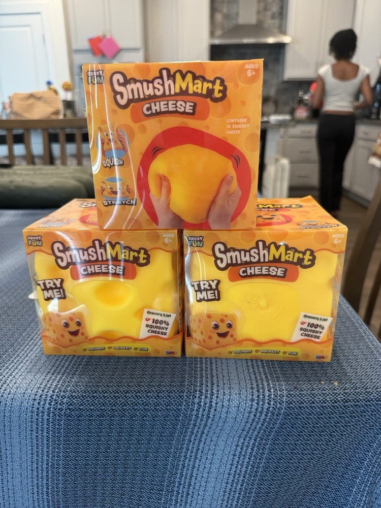 SmushMart Cheese Tactile Squeeze Toy