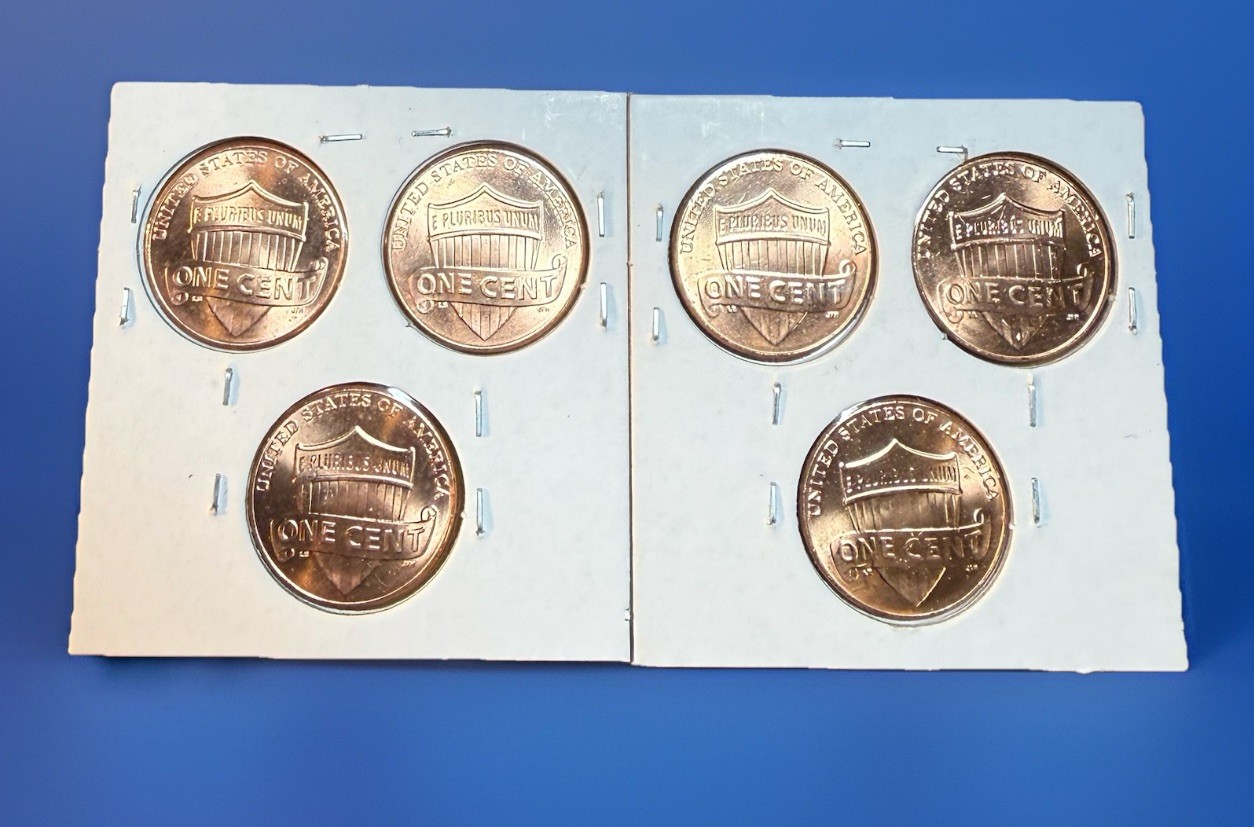 3 SETS! 2025 P & D Lincoln Shield Cents. Six(6) Coins. HUGE Volume Discounts!💥