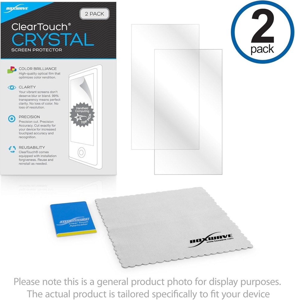 BoxWave 2-Pack ClearTouch Crystal Screen Protector for Trimble TSC3, GeoXT...