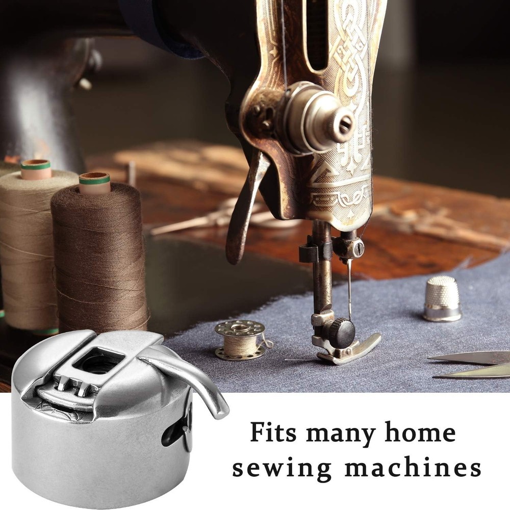 Compatible Stainless Steel Bobbin Case Set - 4 Essentials for Seamless Sewing