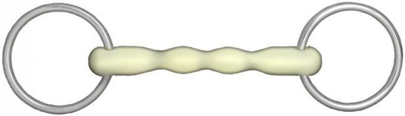 HORZE Apple Flavor Mullen Mouth Loose Ring Snaffle Bit - 5,Bits