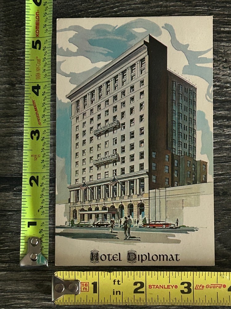 Kiss Concert Display Companion Hotel Diplomat NY Postcard Vintage Kiss Aucoin A