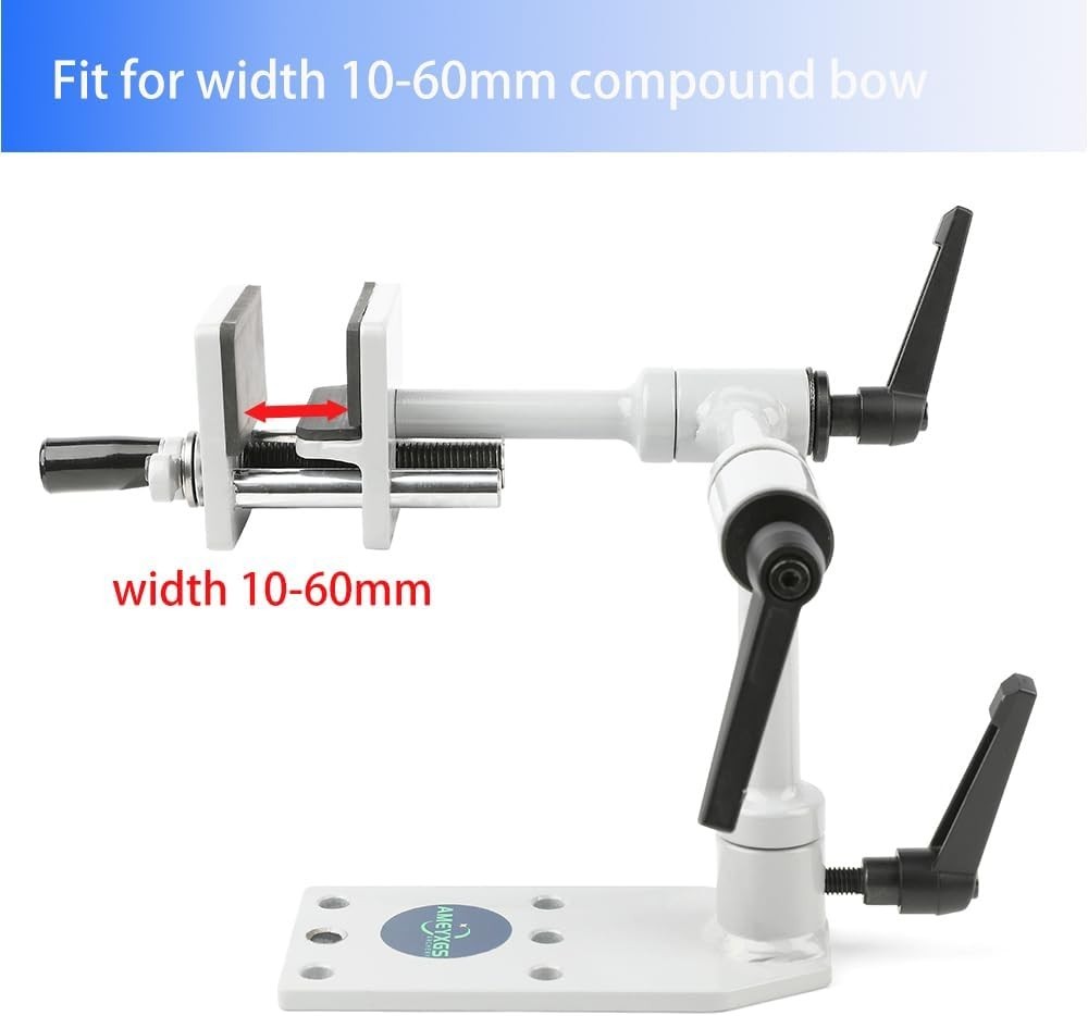 Bow Vise for Compound Bow 360° Adjustable Bow Mount Tool Compound Bow Press B...
