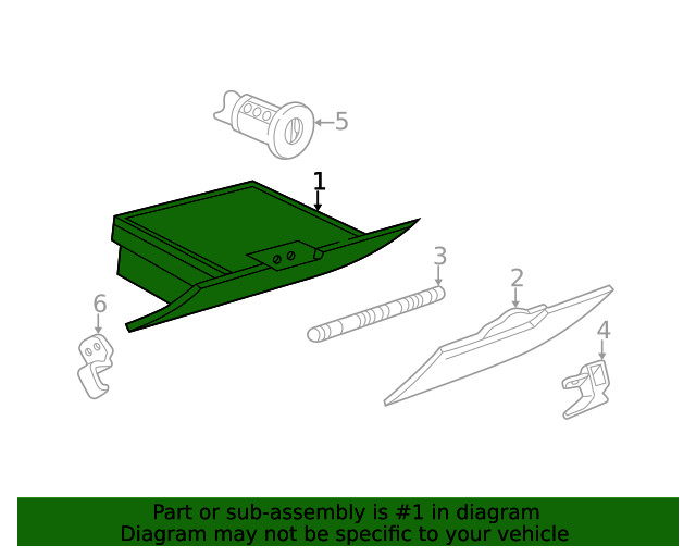 Genuine GM Compartment Box 25716163