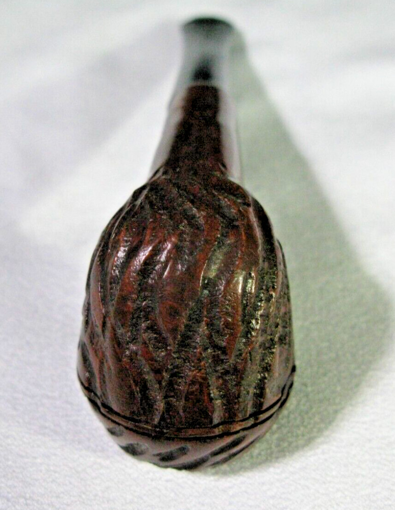 Willard Rusticated Imported Briar Estate Pipe Straight Apple w/Silver Ring - EUC