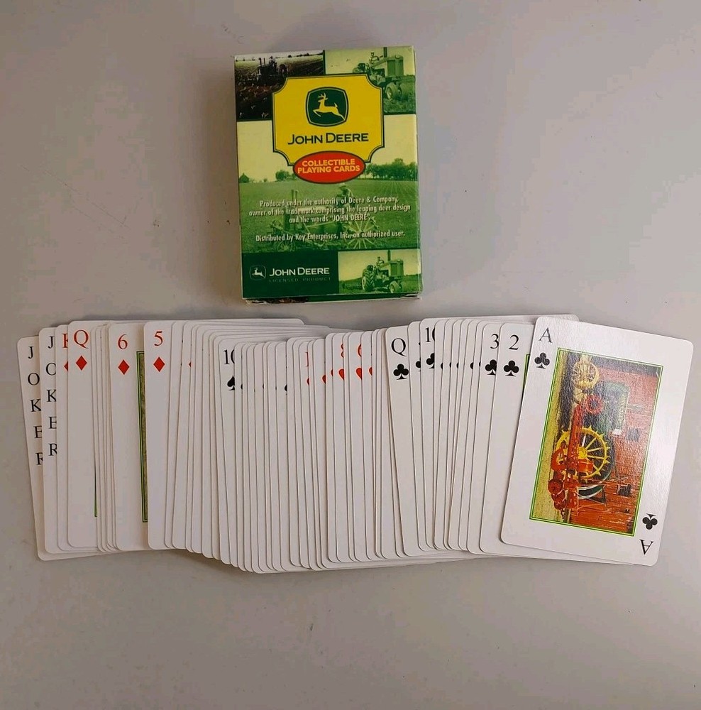 John Deere Playing cards, opened, never Played With