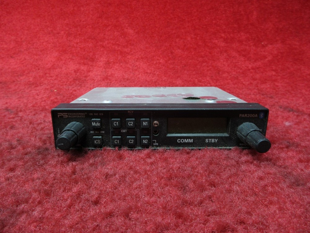 PS Engineering PAR200/A Audio Selector Panel/ Radio Controller PN 050-228-0200