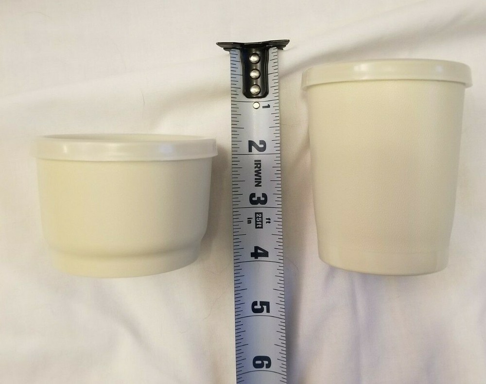 Vintage Tupperware brown lunchbox 5 Pieces NO HANDLE