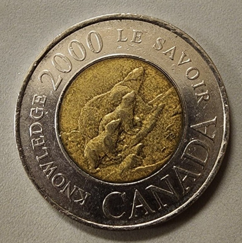 2000 Canada $2 Toonies Knowledge Queen Elizabeth (2 Dollar) Coin