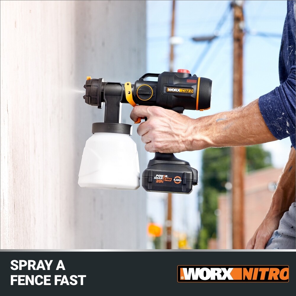 WX020L WORX Nitro 20V Cordless Paint Sprayer with Brushless Motor