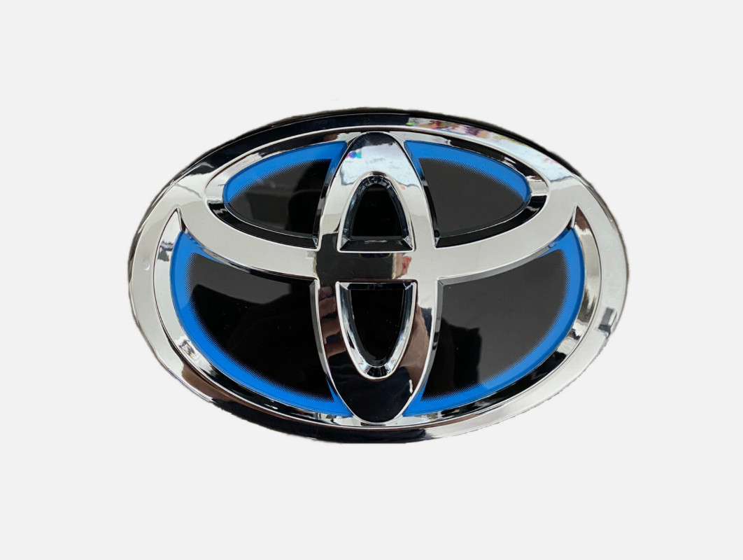 2010 - 2015 TOYOTA PRIUS FRONT EMBLEM HOOD GRILL BLACK CHROME
