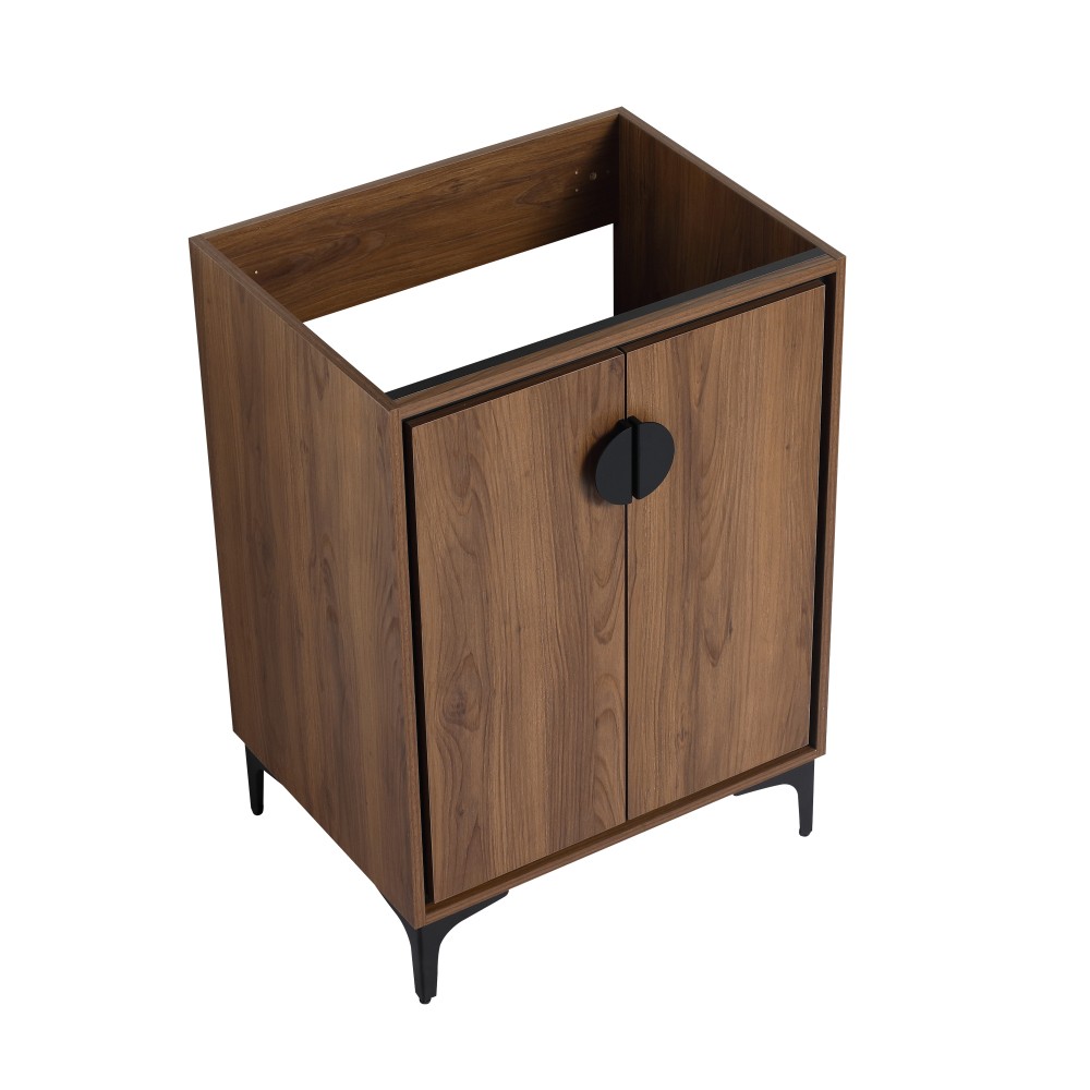 Vanity with Double Soft-Close Doors for Bathrooms Without Sinks