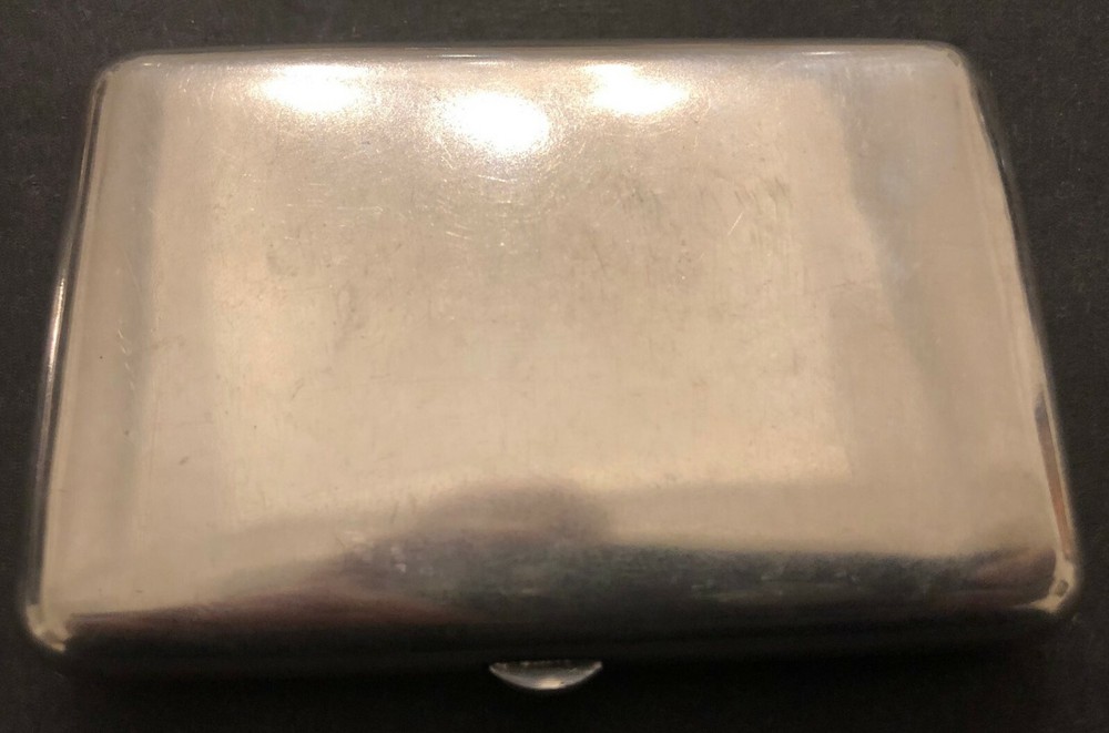 Antique Imperial Russian Engraved 84 Silver Cigarette Case