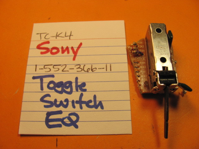 📈SONY 1-552-366-11 TOGGLE SWITCH EQ TC-K4 CASSETTE DECK