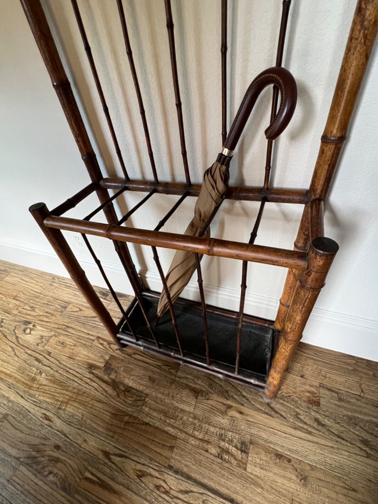 ANTIQUE FRENCH BAMBOO HALL TREE