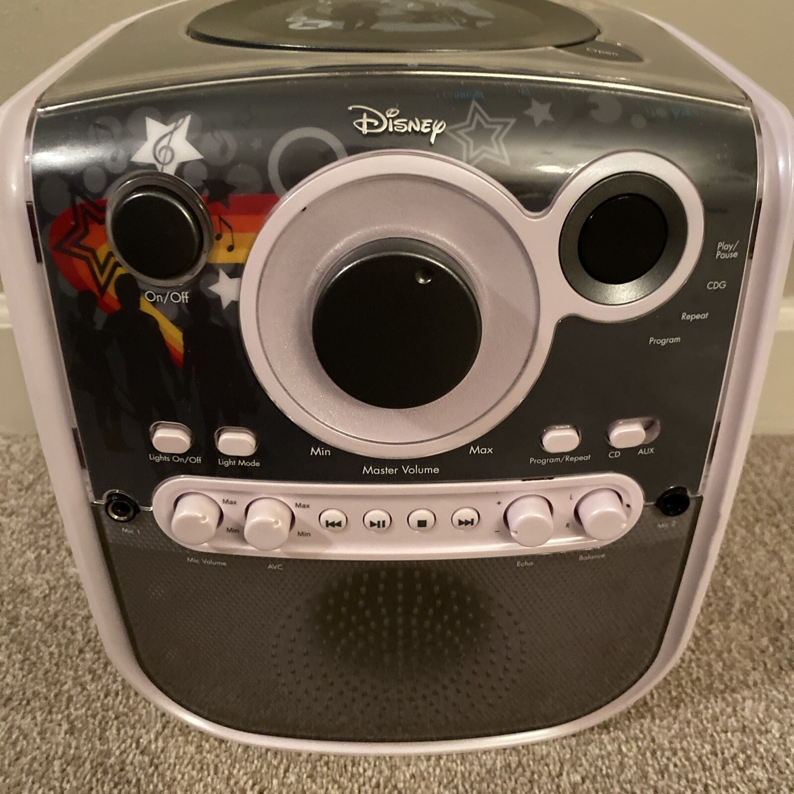 Disney Jonas Brothers CD-G Karaoke Machine System CD Player JB900K Rare 2010