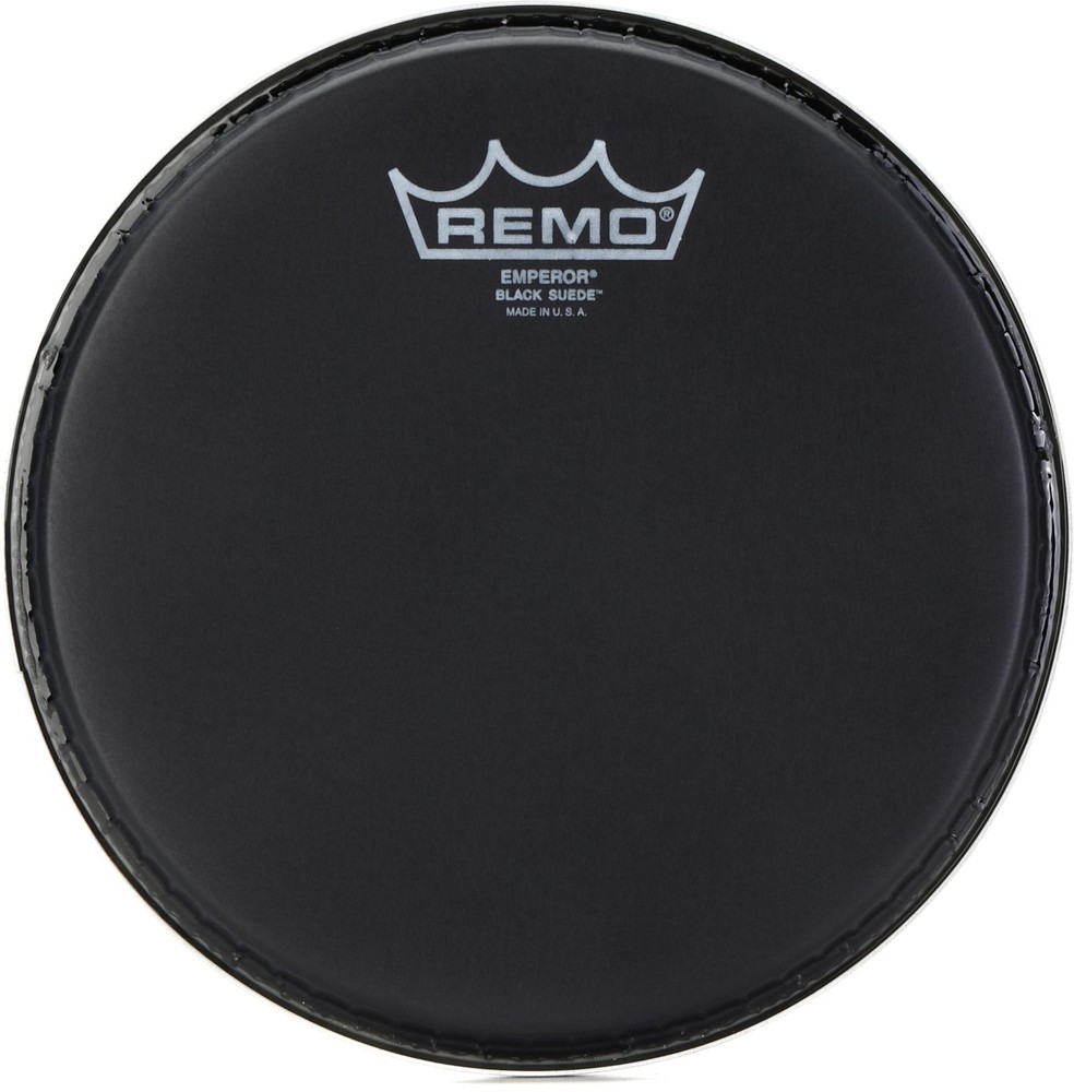 Remo Emperor Black Suede Drumhead - 8 inch (5-pack) Bundle