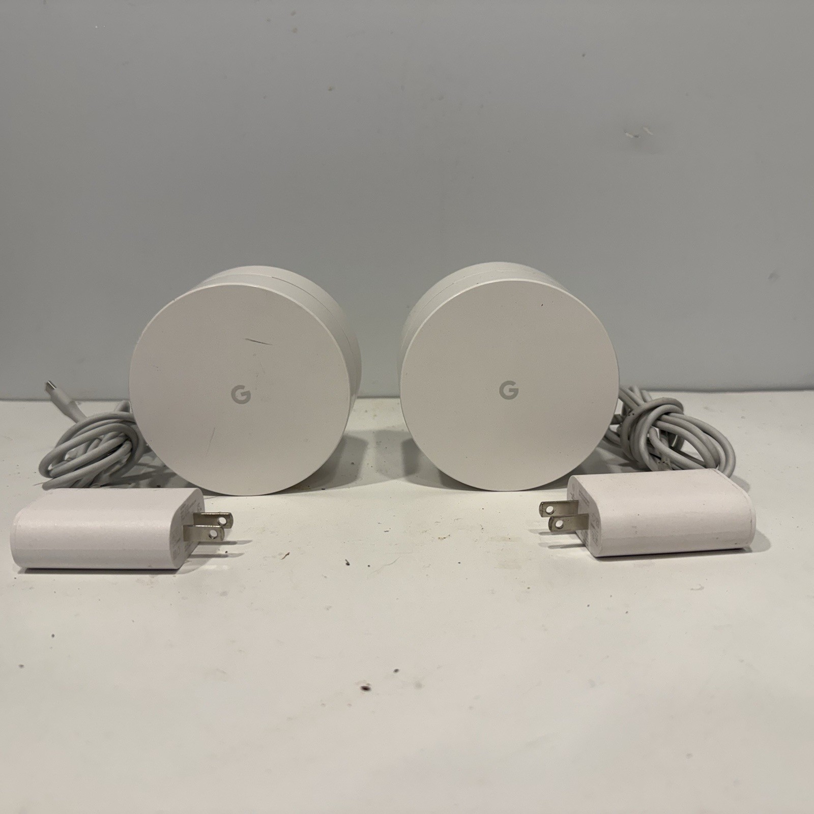 Google Wifi Mesh Router AC1304 Dual Band System Lot of 2 Factory Reset