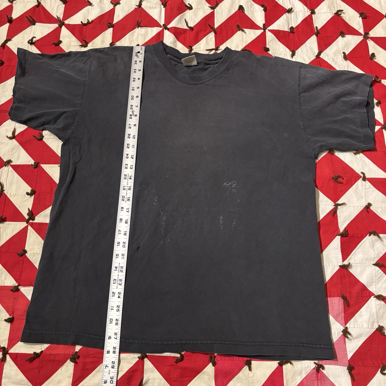 Vintage Murina Blank Black T Shirt Mens XL Distressed As Is Holes