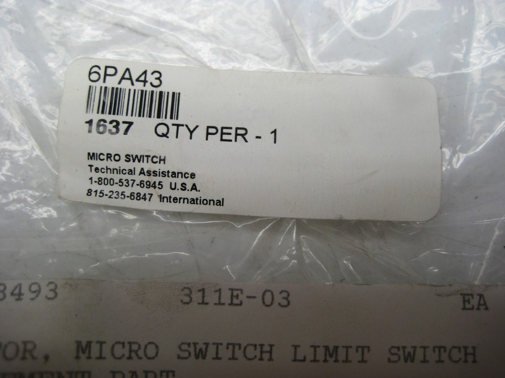MICROSWITCH 69A43 ROD LEVER NSFS