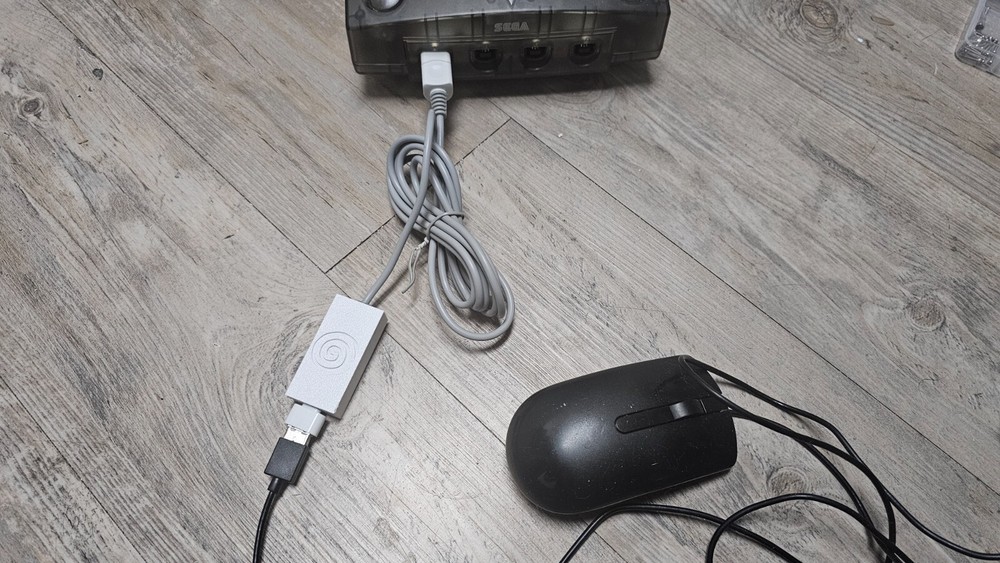 Sega Dreamcast USB Adapter USB4MAPLE MOUSE/KEYBOARD/PS3/XBOX360 White